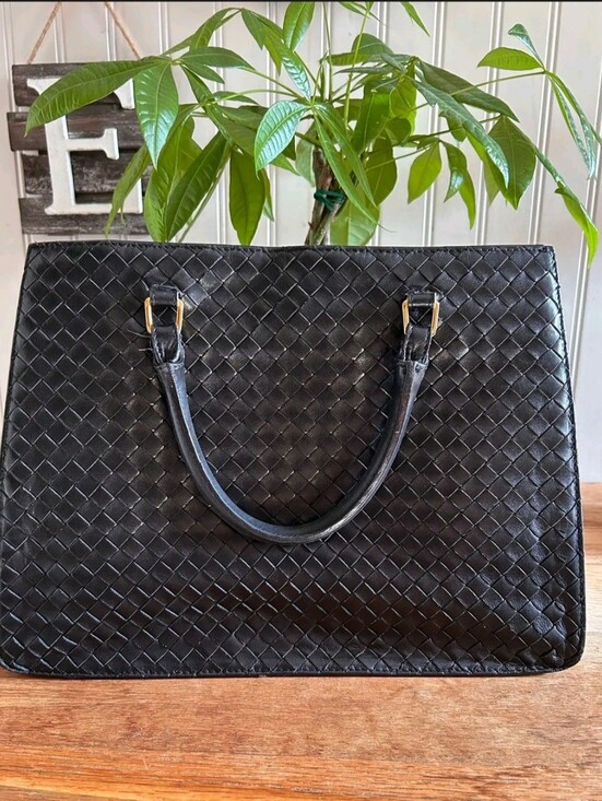 Handbags - Bottega Veneta Black Intrecciato Leather handbag